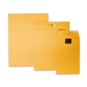 Quality Park™ Postage Saving Clearclasp Kraft Envelope, #90, Cheese Blade Flap, Clearclasp Closure, 9 X 12, Brown Kraft, 100-box freeshipping - TVN Wholesale